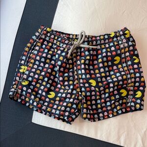MC2 Saint Barth Kids Swim Shorts - Black with Multicolor Print